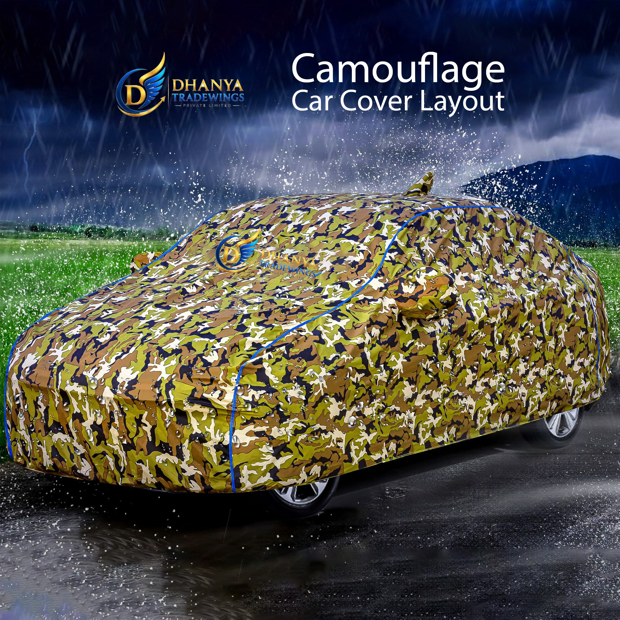Camouflage Car Cover Showcase